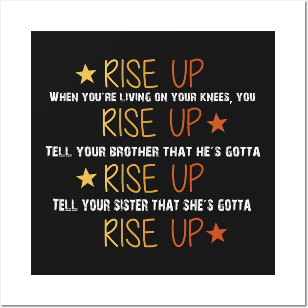 Hamilton Musical Quote. Rise Up. Wall Art by KsuAnn